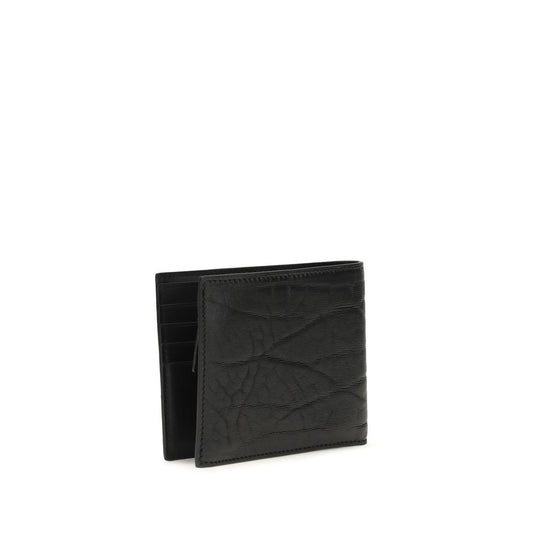 Ferragamo Black Calf Leather Bos Taurus Wallet