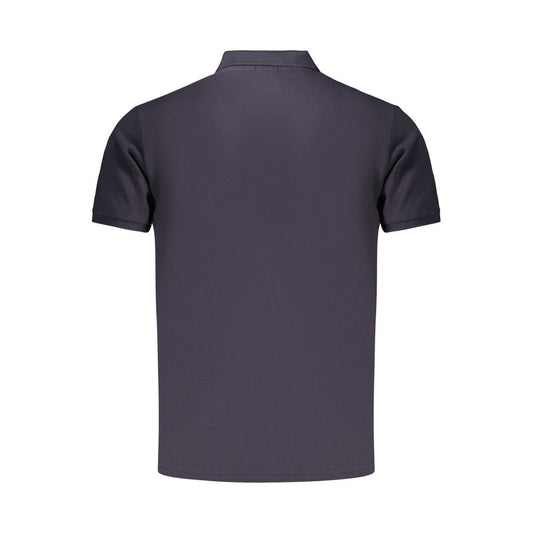 Coveri Moving Blue Cotton Men's Polo Tee