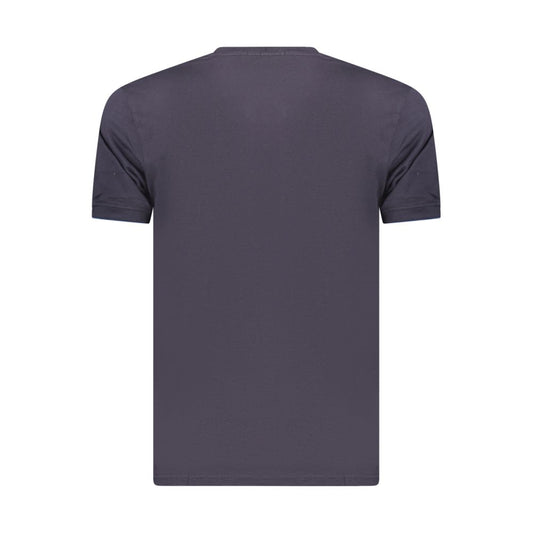 Coveri Moving Blue Cotton Mens TShirt