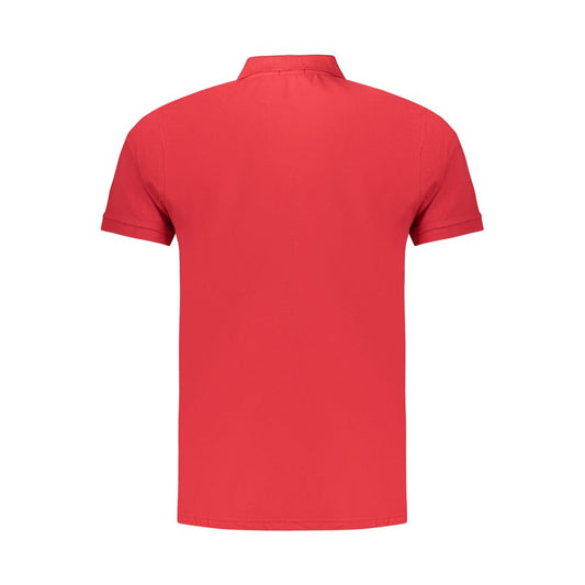 Coveri Moving Red Cotton Polo Shirt