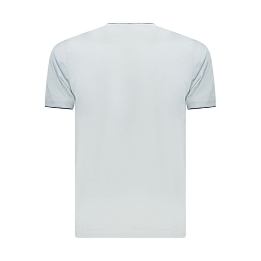 Coveri Moving Blue Cotton T-Shirt