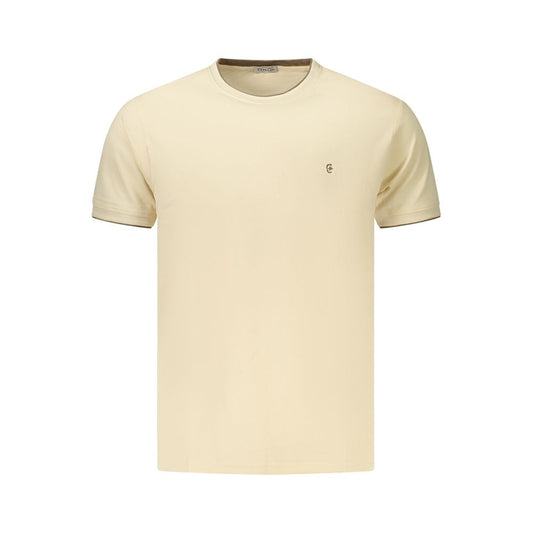 Coveri Moving Beige Cotton T-Shirt