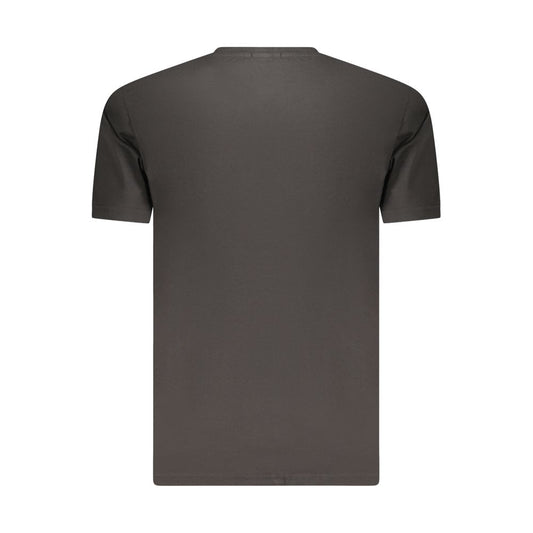 Coveri Moving Black Cotton T-Shirt