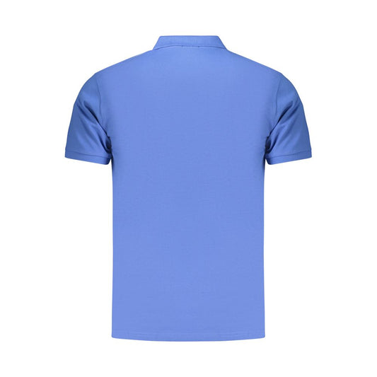 Coveri Moving Blue Cotton Polo Shirt