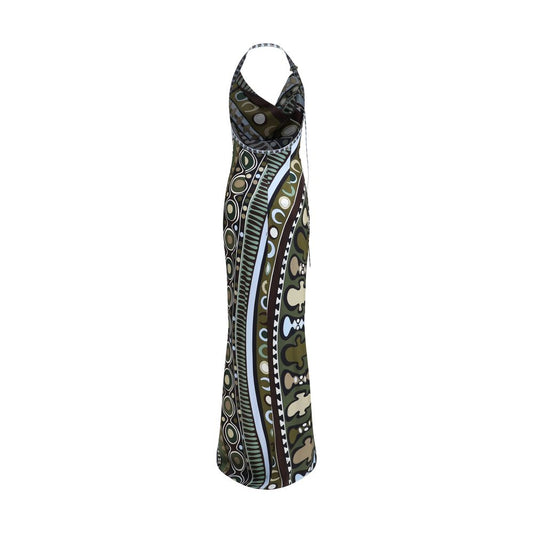Emilio Pucci Multicolor Silk Long Dress