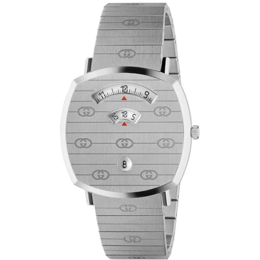 Gucci Gray Stainless Steel Dress Watch