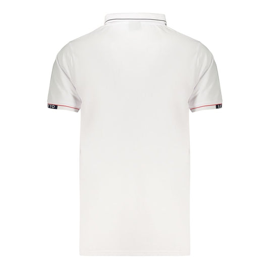 Lotto White Polyester Men's Polo Shirt