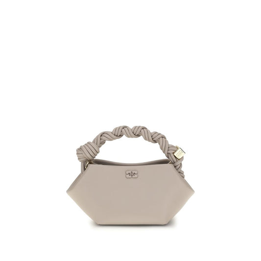 Ganni White Recycled Leather Shoulder Bag