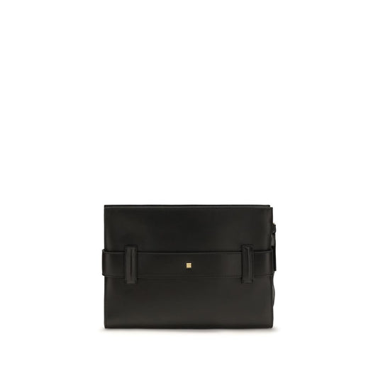 Balmain Black Lamb Ovis Aries Aries Shoulder Bag