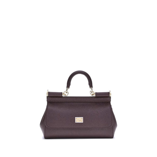Dolce & Gabbana Brown Calf Leather Bos Taurus Shoulder Bag