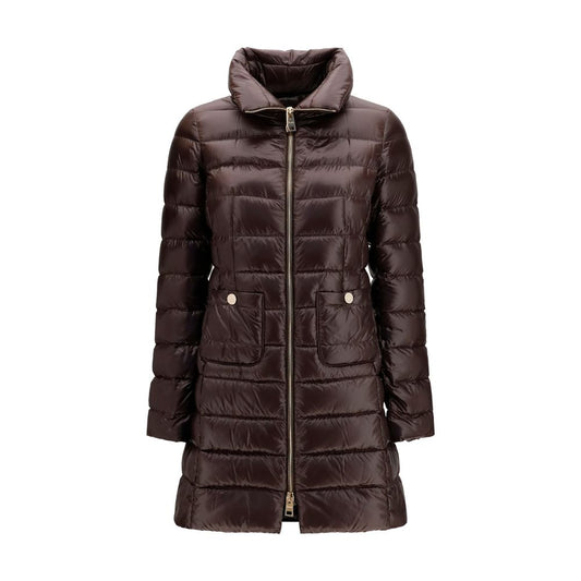 Herno Brown Polyamide Full-Length Jacket