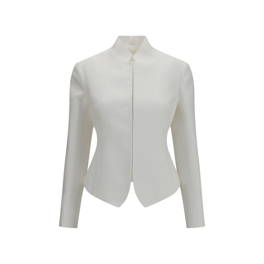 The Row White Linen Jacket