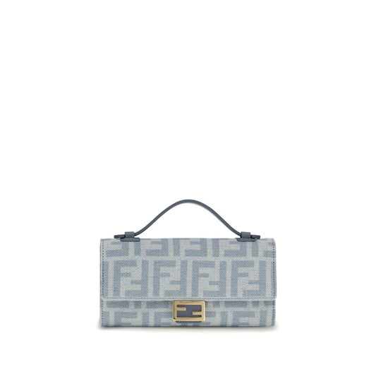 Fendi Blue Cotton Wallet