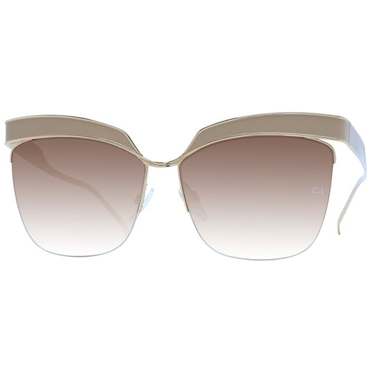 Ana Hickmann Gold Metal Sunglasses