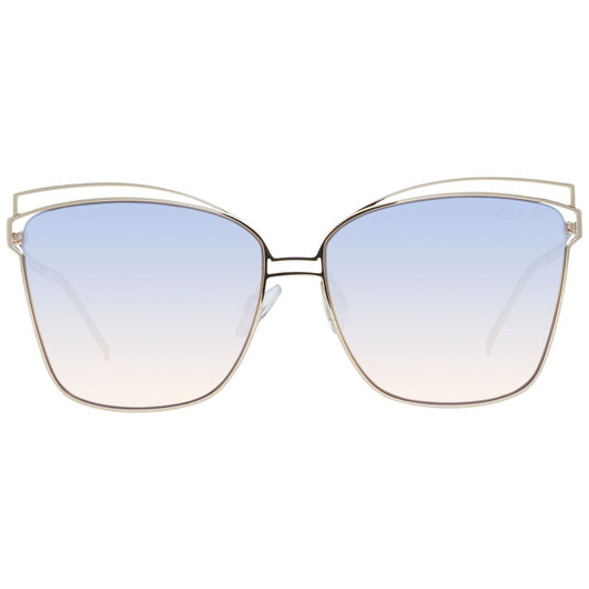 Ana Hickmann Gold Metal Sunglasses