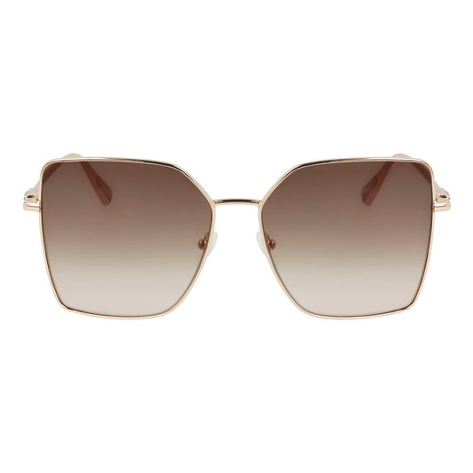 Longchamp Gold Metal Sunglasses