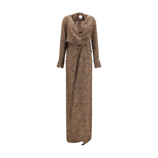 SA SU PHI Beige Silk Long Dress