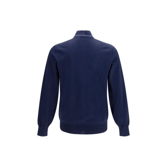 Brunello Cucinelli Blue Cotton Cardigan