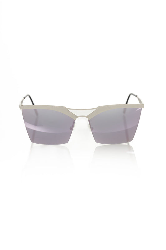 Gafas de sol Frankie Morello plateadas metalizadas para mujer