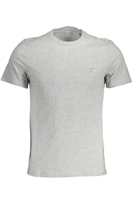 Guess Jeans Gray Cotton Men T-Shirt