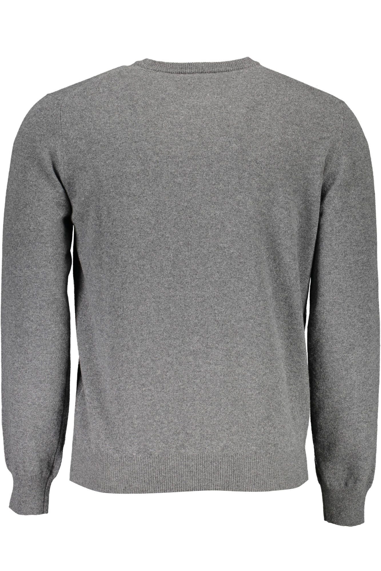 Harmont & Blaine Gray Wool Men Sweater