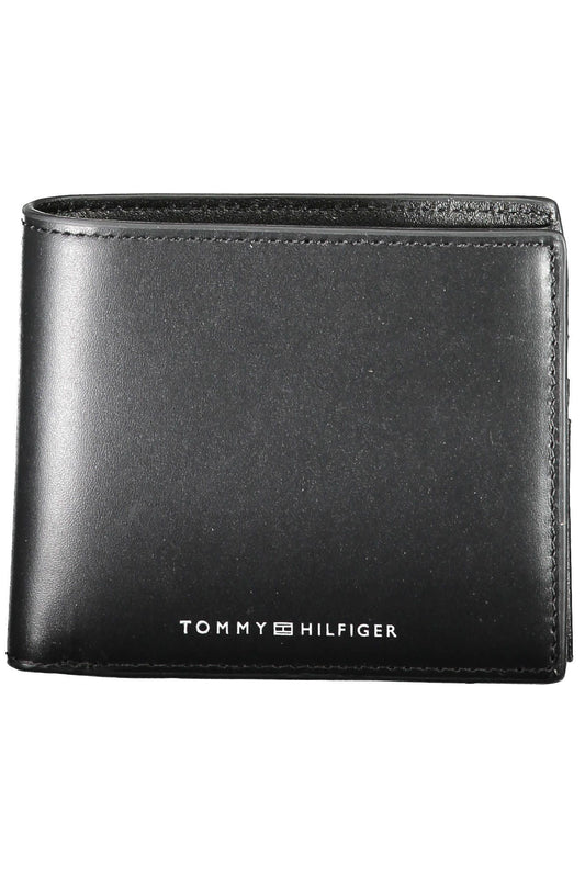 Tommy Hilfiger Black Leather Men Wallet