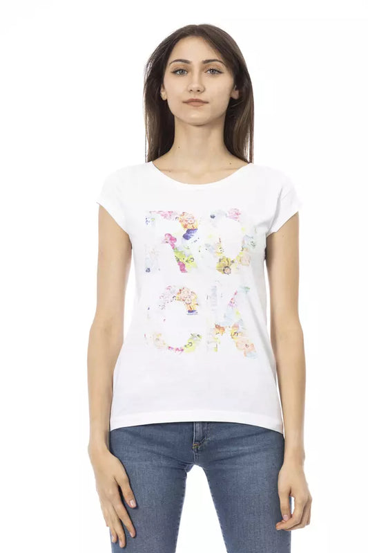 Camiseta Trussardi Action de algodón blanco para mujer