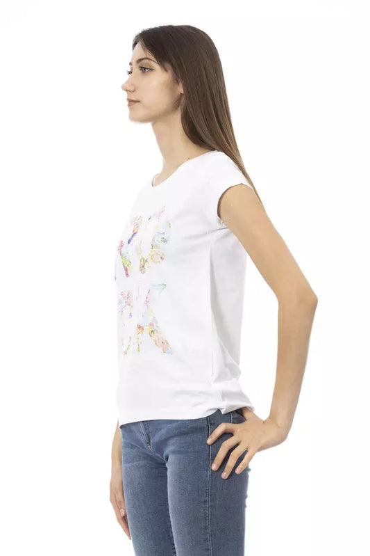 Camiseta Trussardi Action de algodón blanco para mujer