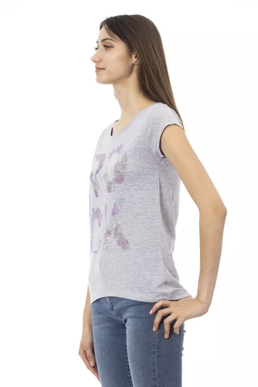 Camiseta Trussardi Action de algodón gris para mujer