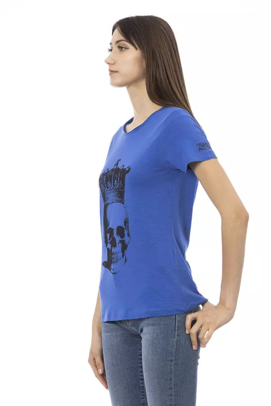 Camiseta Trussardi Action de algodón azul para mujer