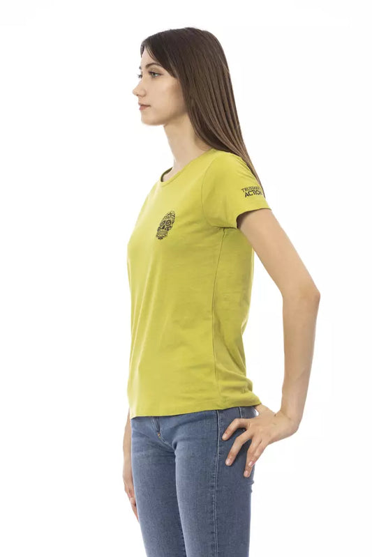 Top Trussardi Action de algodón verde para mujer