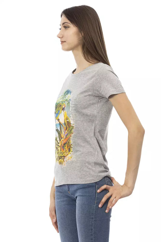 Camiseta Trussardi Action de algodón gris para mujer