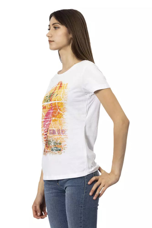 Camiseta Trussardi Action de algodón blanco para mujer