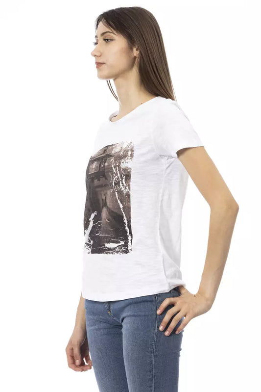 Camiseta Trussardi Action de algodón blanco para mujer