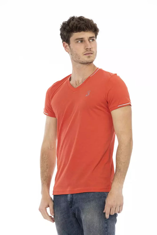 Camiseta Trussardi Action de algodón naranja para hombre