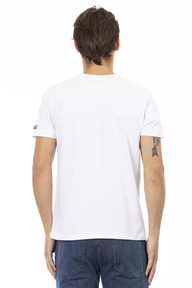 Trussardi Action White Cotton Men T-Shirt