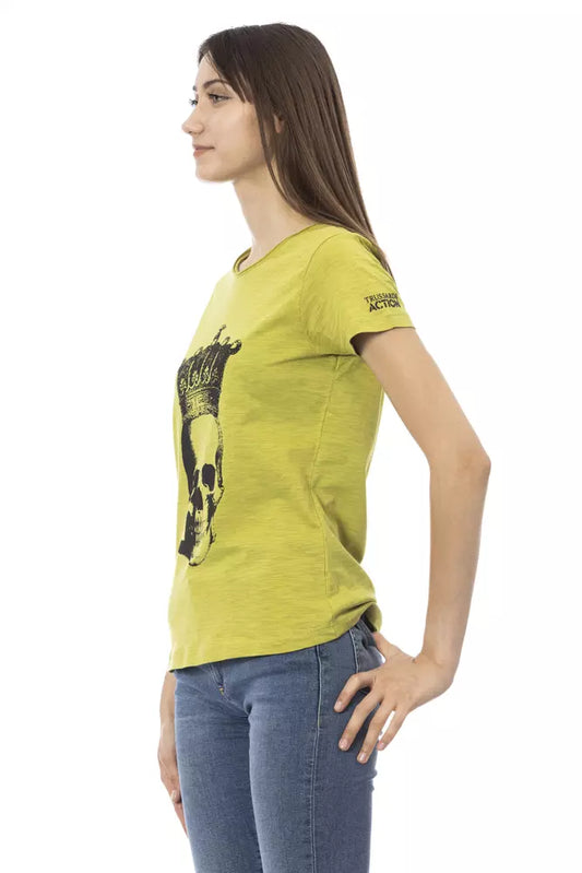 Camiseta Trussardi Action de algodón verde para mujer