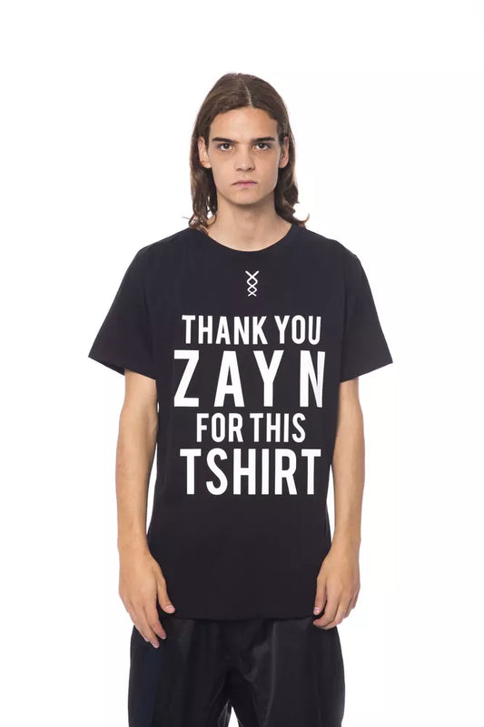 Camiseta de algodón negra para hombre de Nicolo Tonetto