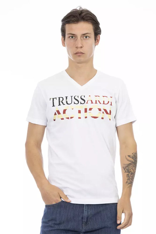 Camiseta Trussardi Action de algodón blanco para hombre