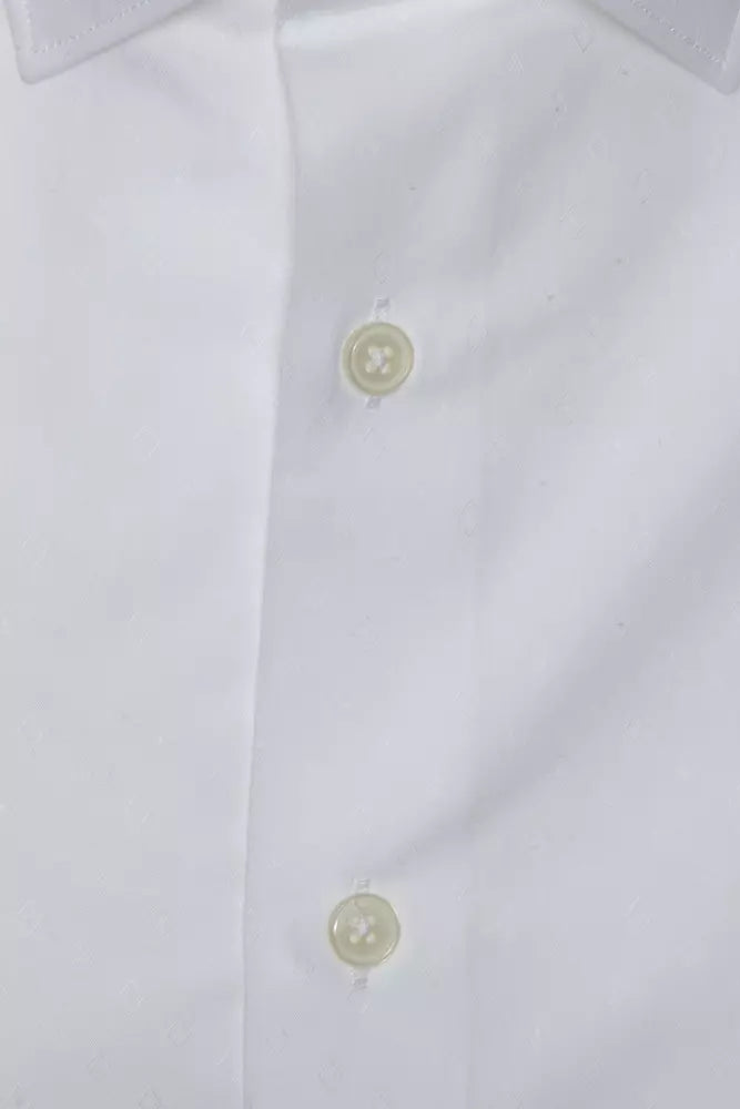 Robert Friedman White Cotton Men Shirt