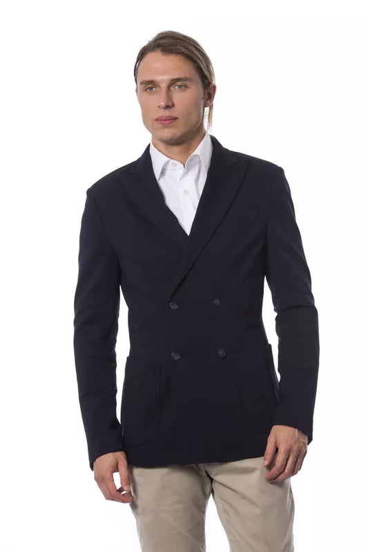 Blazer de viscosa azul Verri para hombre