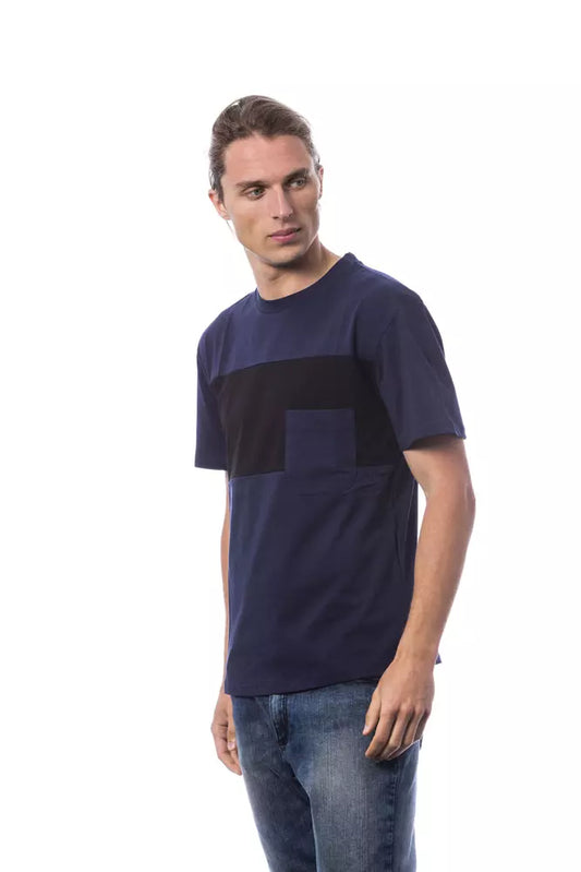Camiseta de algodón azul Verri para hombre