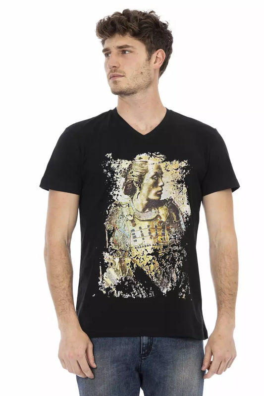 Camiseta Trussardi Action de algodón negro para hombre