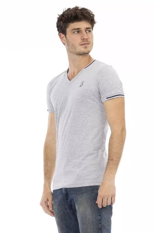 Camiseta Trussardi Action de algodón gris para hombre