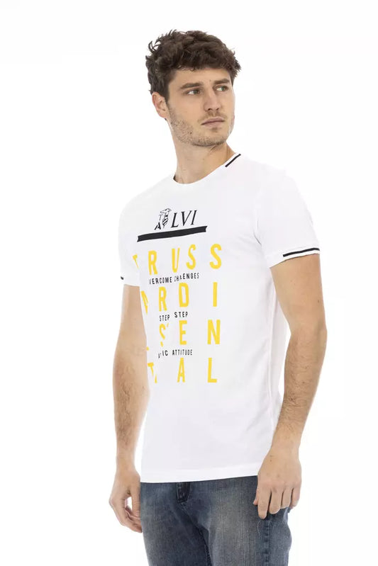 Camiseta Trussardi Action de algodón blanco para hombre