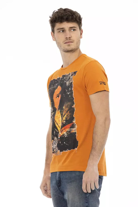 Camiseta Trussardi Action de algodón naranja para hombre
