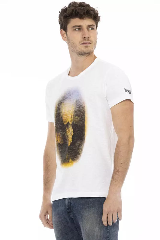 Camiseta Trussardi Action de algodón blanco para hombre