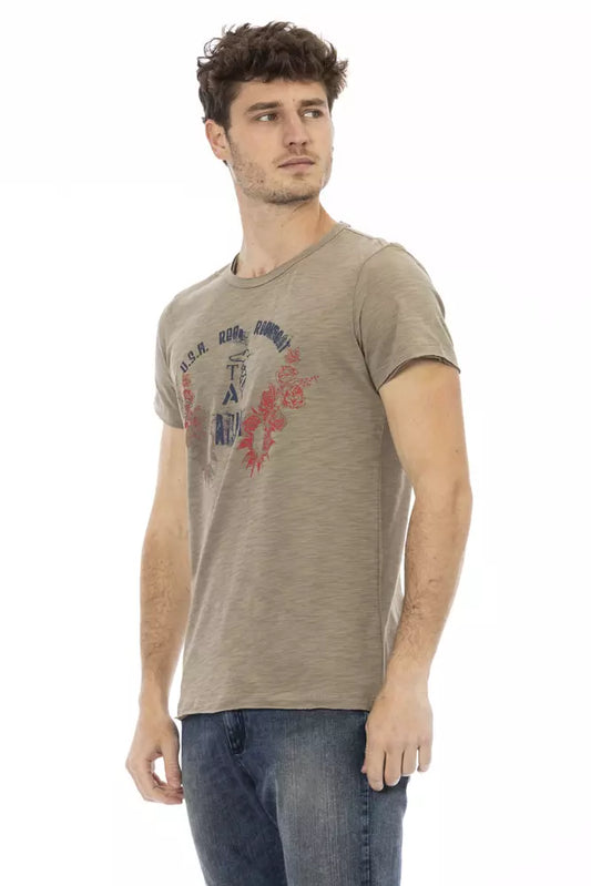 Camiseta Trussardi Action de algodón verde para hombre