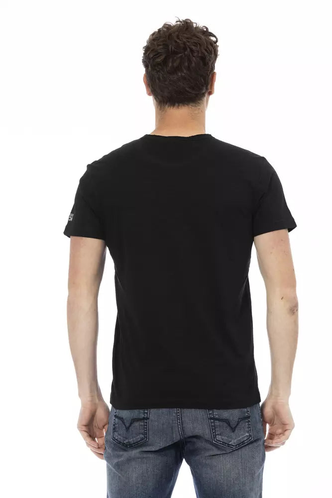 Trussardi Action Black Cotton Men T-Shirt