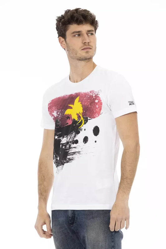 Camiseta Trussardi Action de algodón blanco para hombre